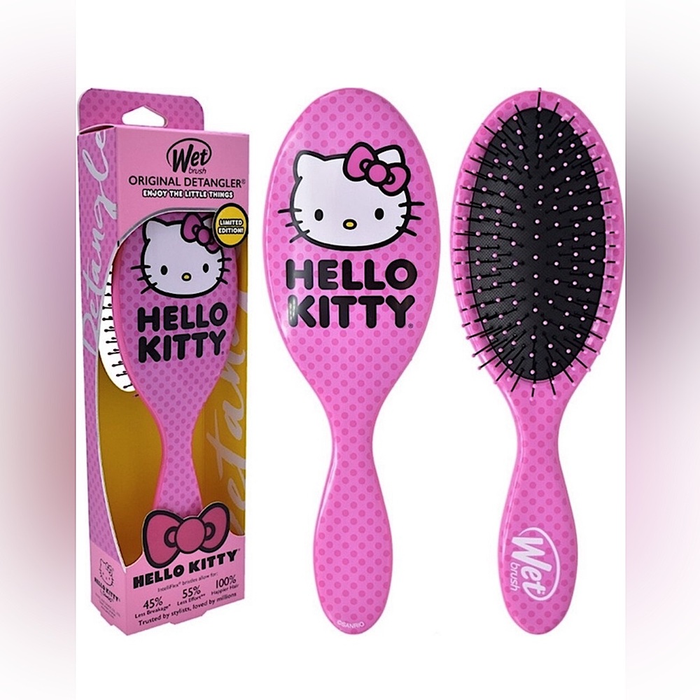 Wet Brush NIB HELLO KITTY 💕 Original Detangling Brush All Hair Types Ltd Edition